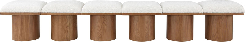 Pavilion - 6 Piece Modular Bench With Brown Base