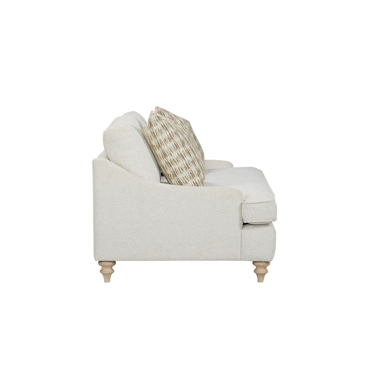 Loveseat Reversable Cushion With 2 Pillows - Off White