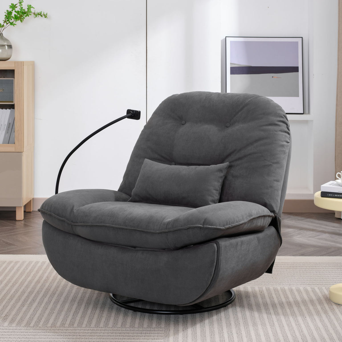 Power Recliner Swivel Glider USB Charger With Bluetooth Music Player, Sleep, Working, Game And Leisure