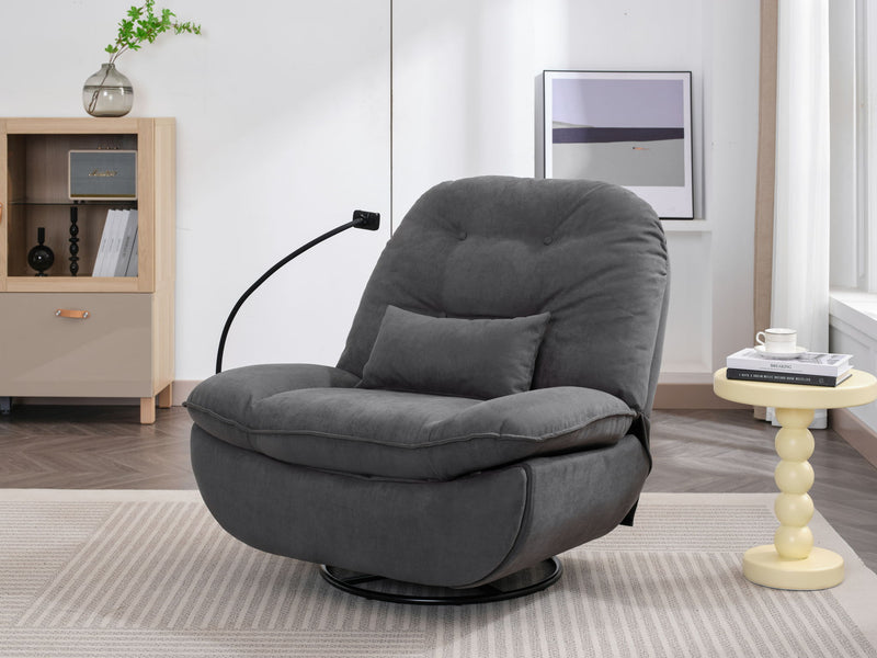 Power Recliner Swivel Glider USB Charger With tooth Music Player, Sleep, Working, Game And Leisure
