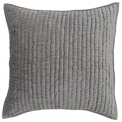 Bari - Velvet Sham - Gray