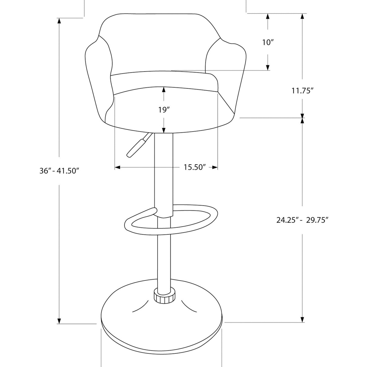 Swivel Stool Bar Height, Adjustable Versatile Seating, Contemporary & Modern