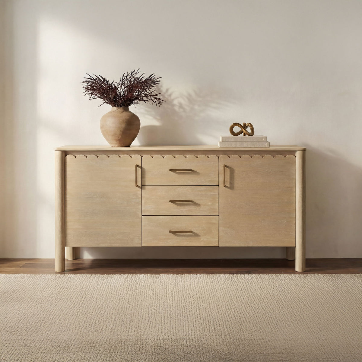 Wiley - 3 Drawer Sideboard - Natural