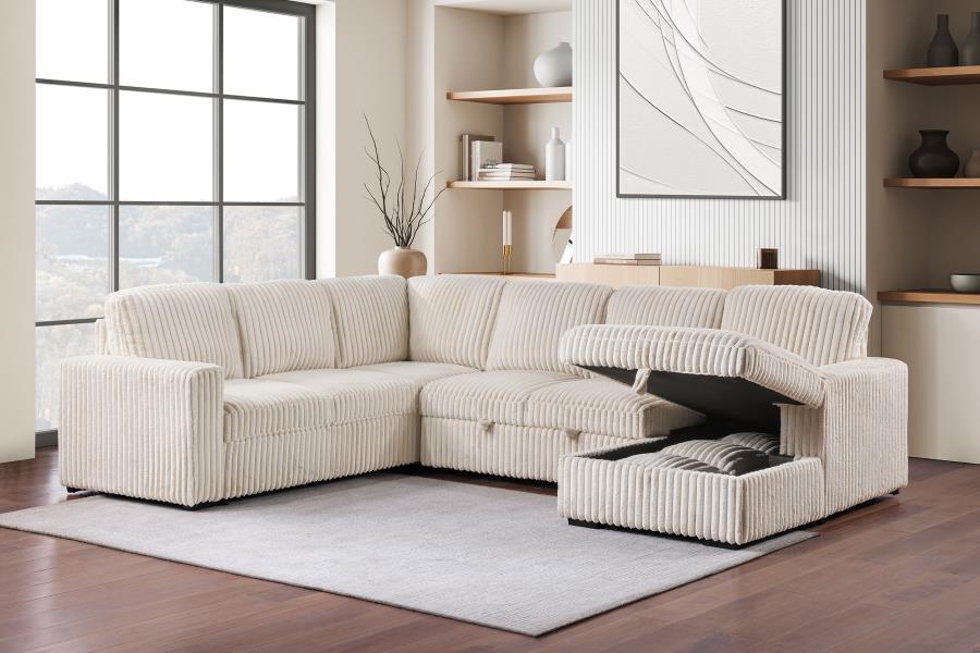 Devonshire - Loveseat With Pull-out Sleeper, Box 2 of 3 - Camel