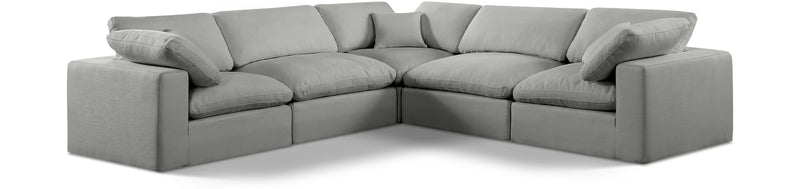 Comfy - 5 Piece Linen Modular Corner Sectional