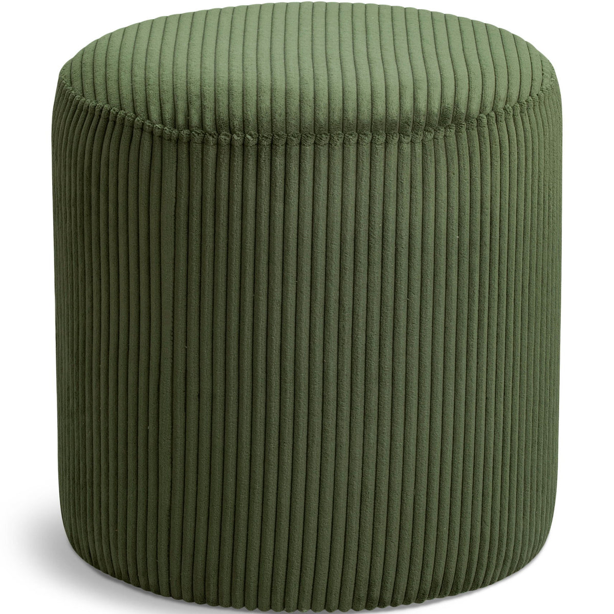 Roy - Round Microsuede Ottoman / Stool