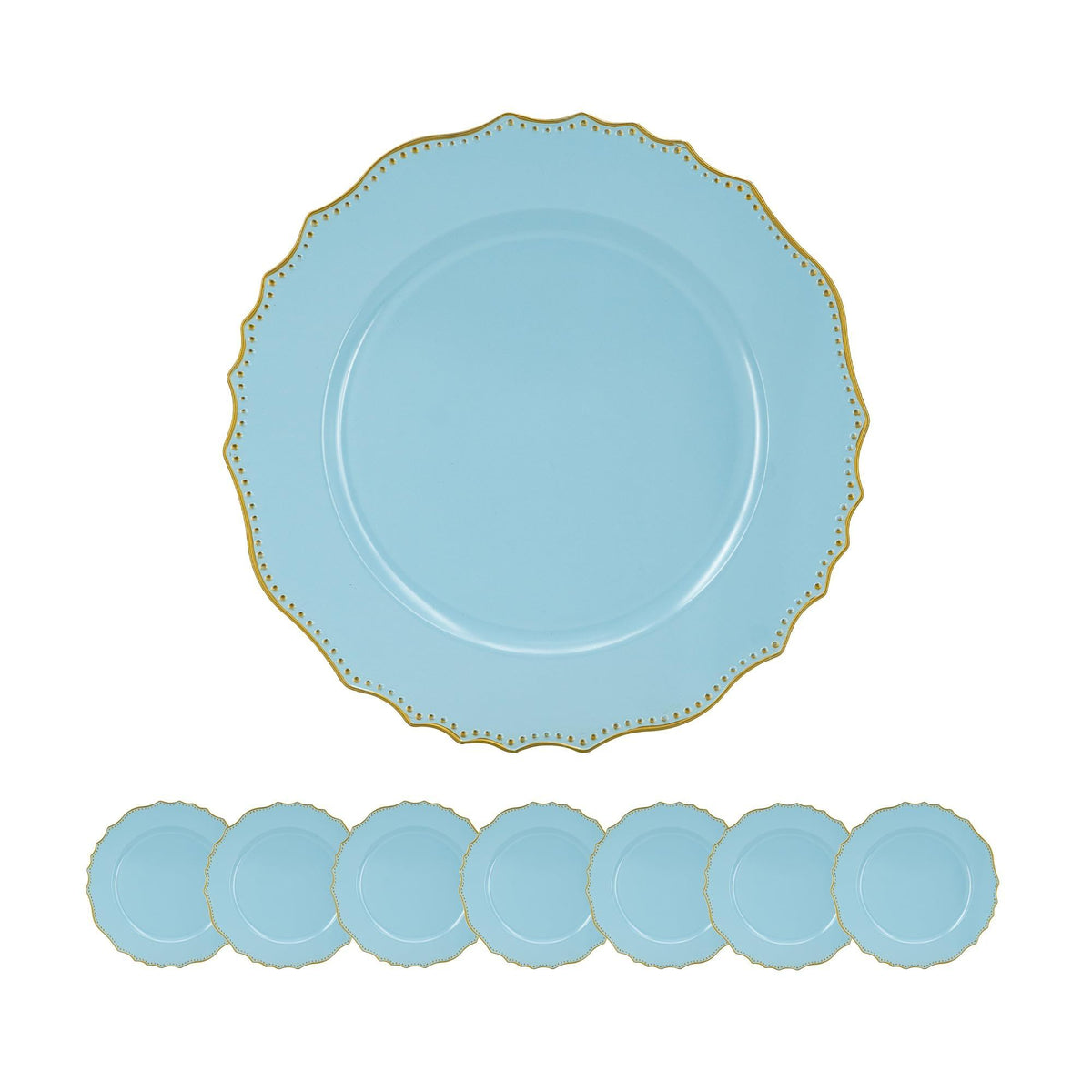 Premium Plastic Charger Plate (Set of 8)