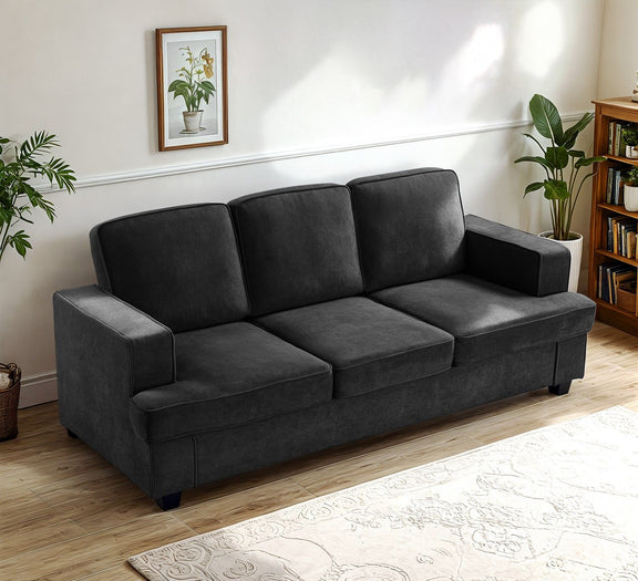Modern Sofa, Comfortable Seater Couch With Deep Seating, Loose