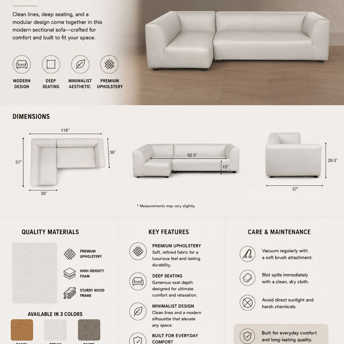 Manhattan Lukas - Sectional Sofa