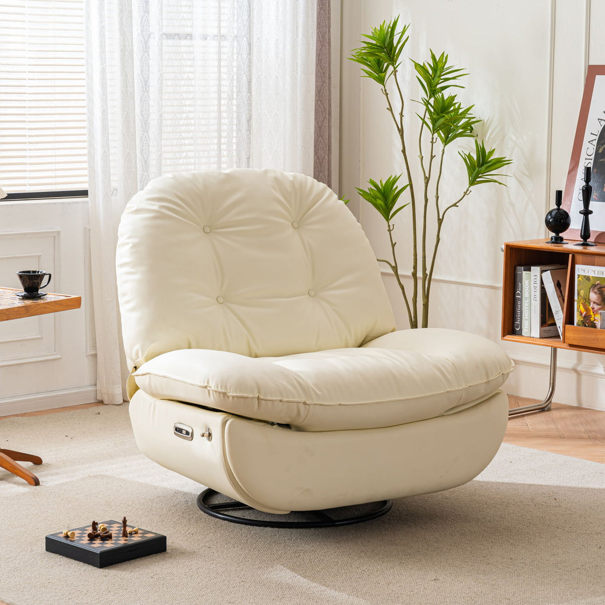 Power Recliner Swivel Glider USB Charger With Bluetooth Music Player, Sleep, Working, Game And Leisure