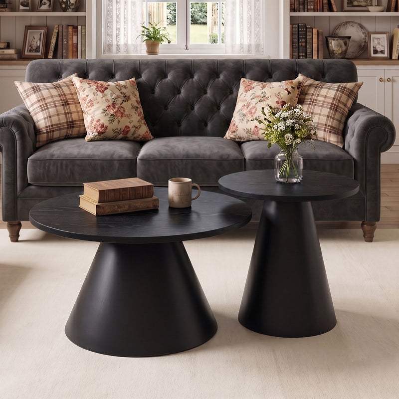 Modern Nesting Coffee Table Set For Living Room