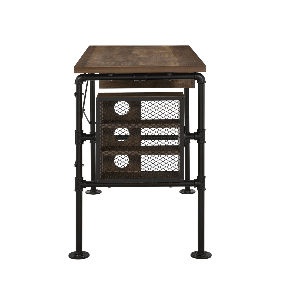 Endang - Writing Desk - Weathered Oak / Black