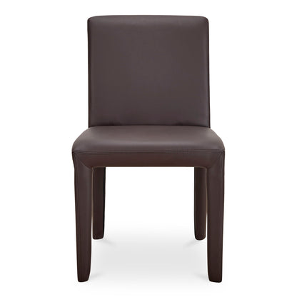 Monte - Dining Chair Vegan Leather (Set of 2) - Dark Brown