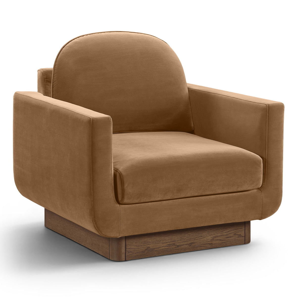 Diviento - Velvet Performance Fabric Upholstered Accent Chair