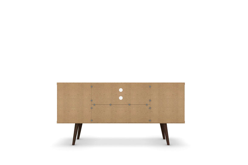 Manhattan Liberty - 53" TV Stand With Rustic Brown Frame