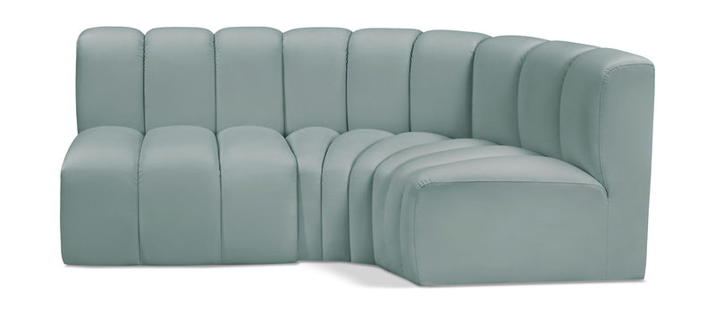 Arc - Faux Leather 3 Piece Sofa