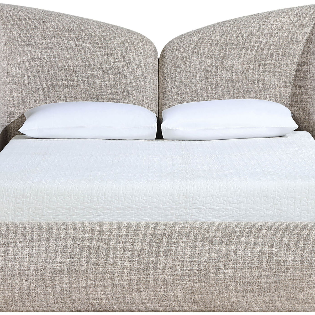 Elowen - Chenille Fabric Upholstered Bed