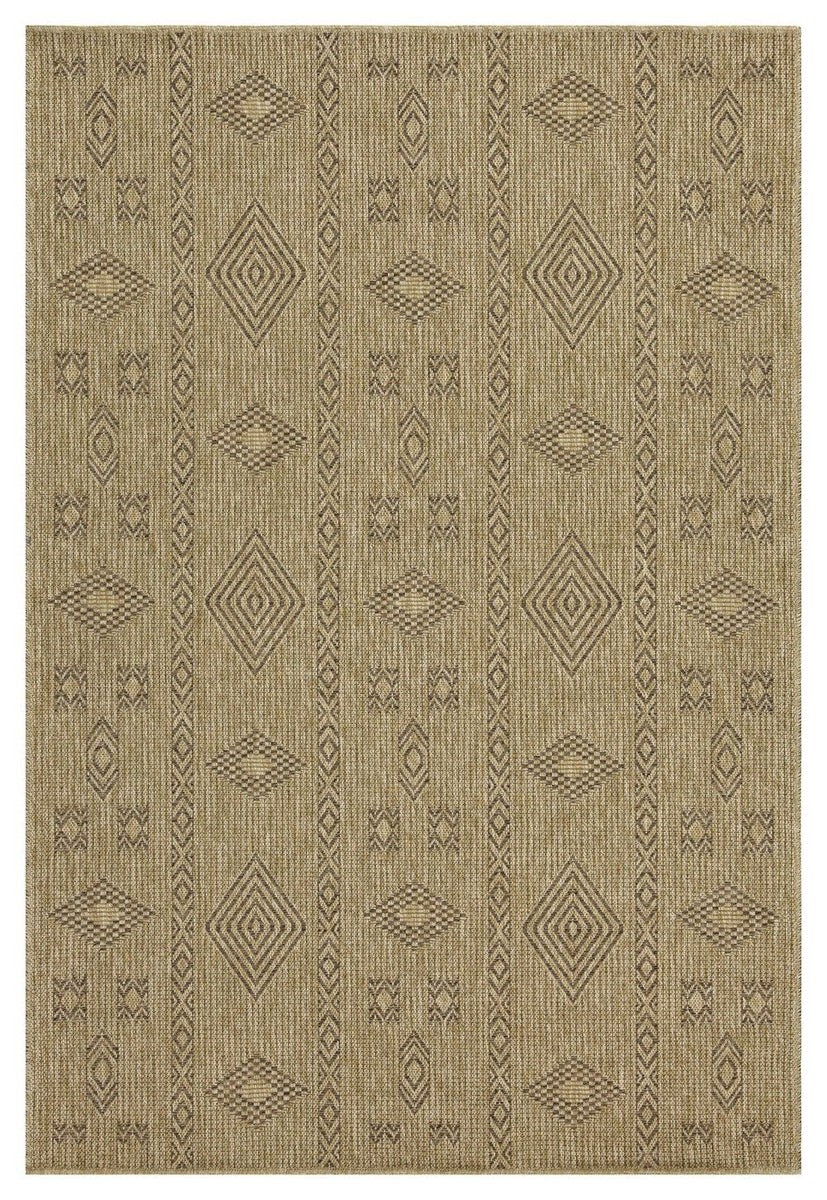 Earth - 5'3" X 7'3" Polypropylene Indoor, Outdoor Area Rug - Jute, Mocha