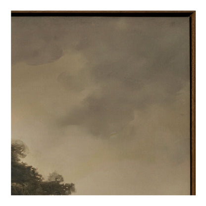 Reverie - Framed Painting - Light Brown