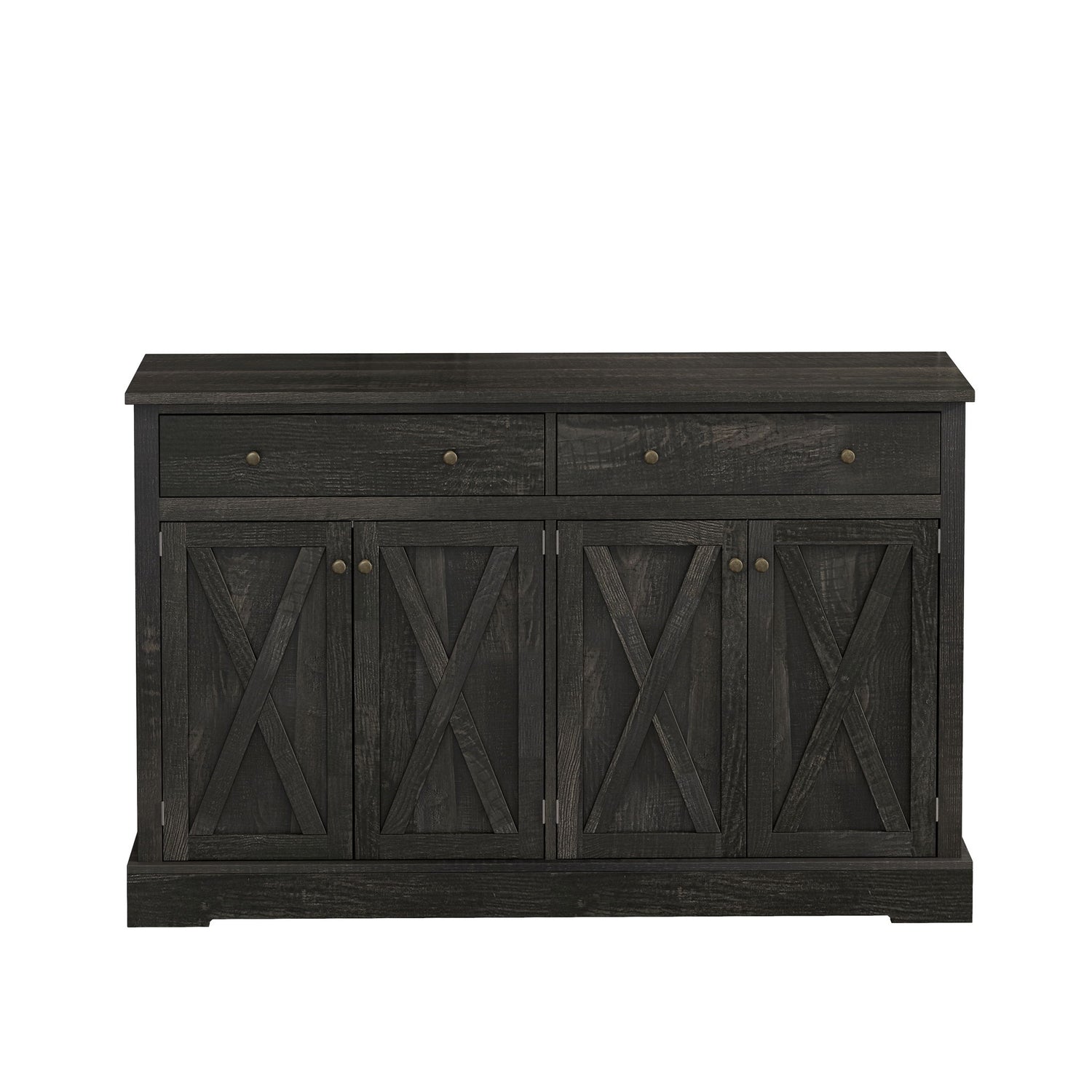 Vintage Sideboard With 2 Drawers And Four Doors For Living Room