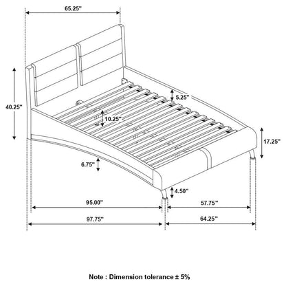 Jeremaine - Upholstered Sleigh Bed