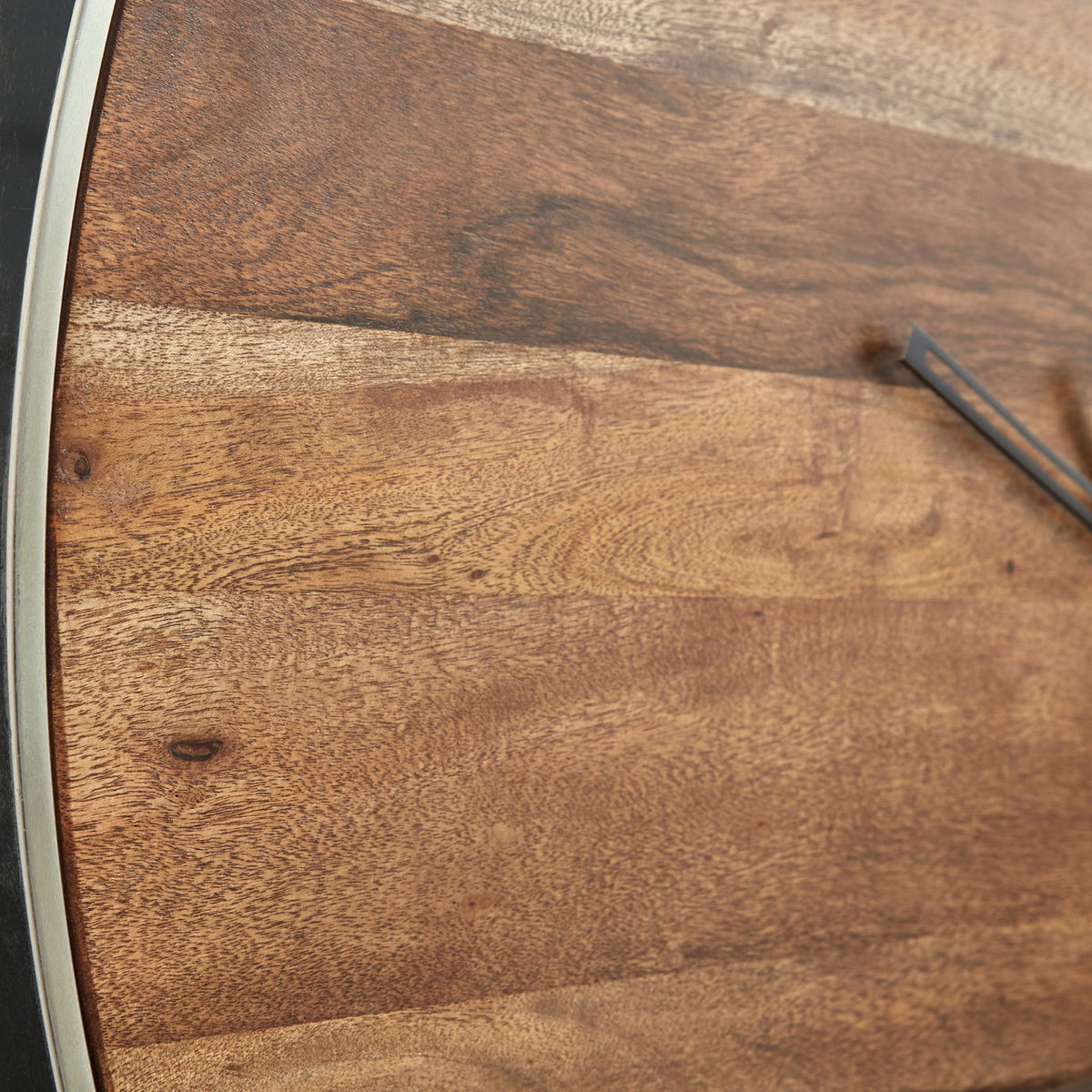 Panchali - Wall Clock - Brown / Silver Finish