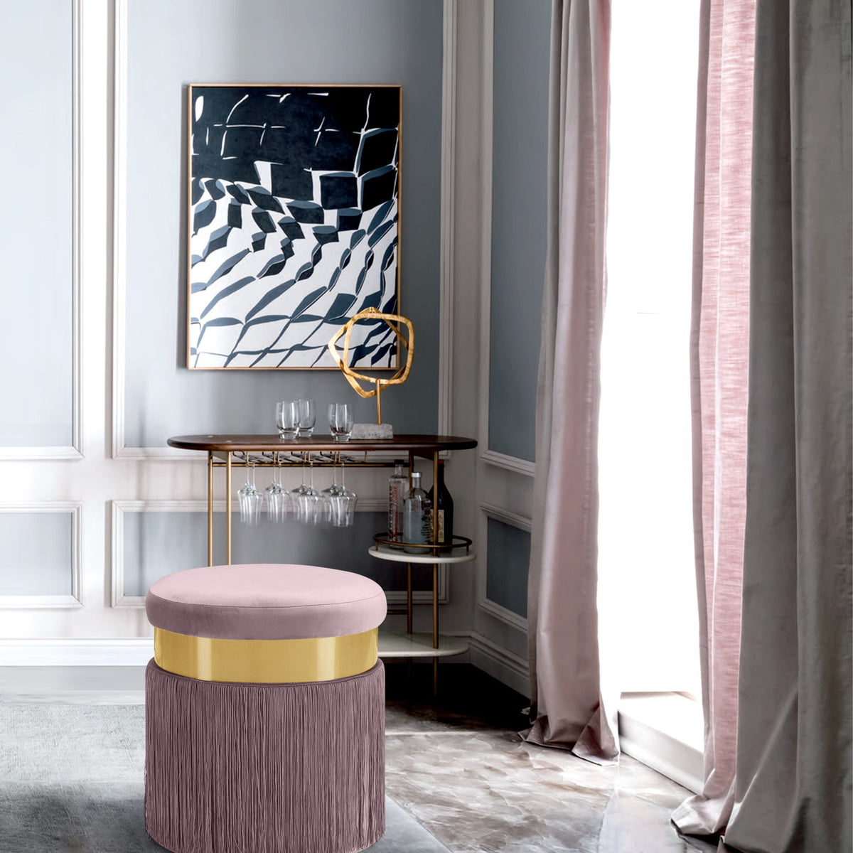 Yasmine - Stool Ottoman