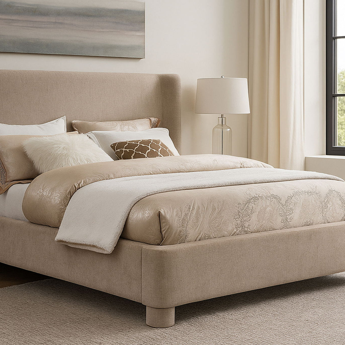 Penny - Chenille Fabric Bed