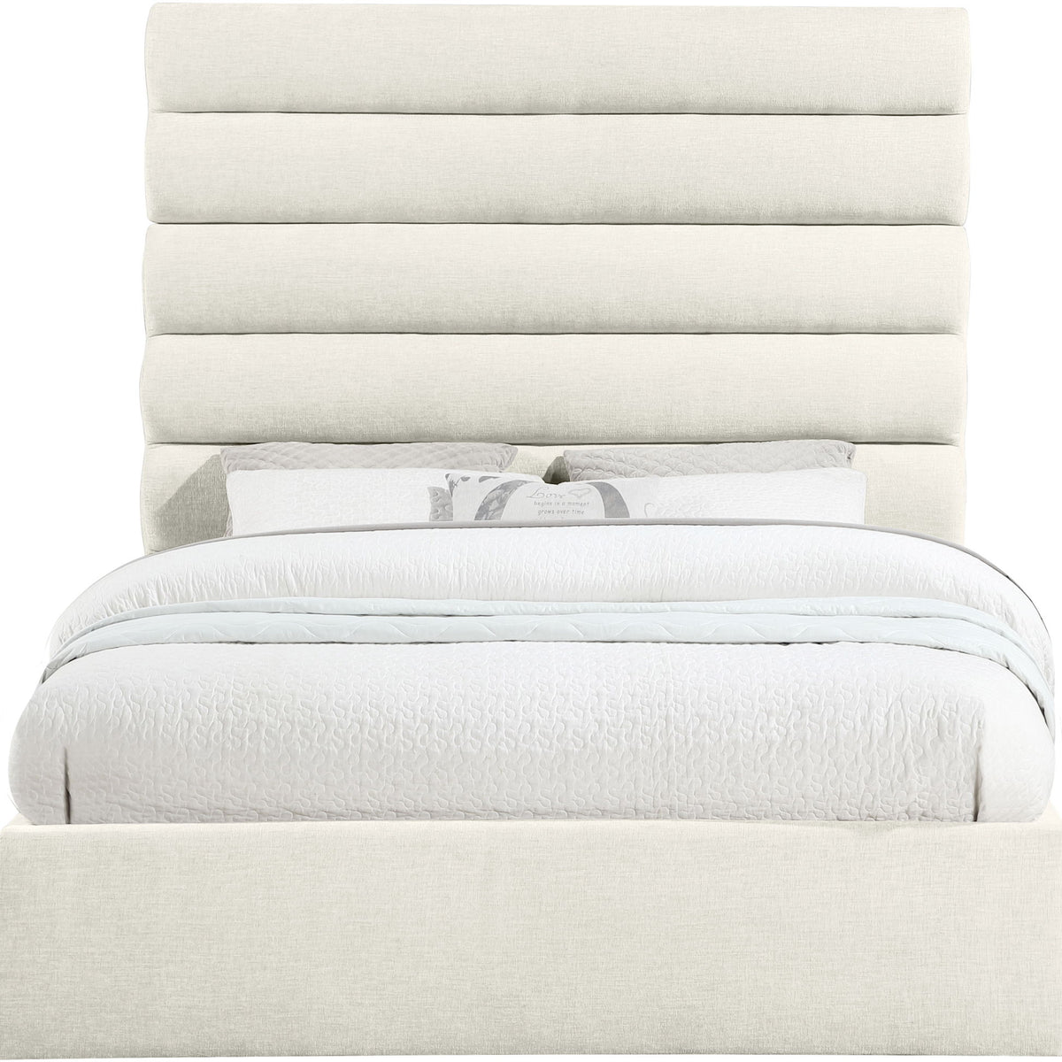Adam - Chenille Fabric Bed With 70.5" Headboard