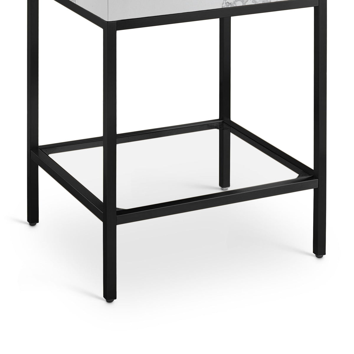 Marmo - Engineered Marble Bathroom Vanity With Black Base