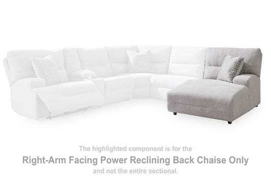 Acklen Place - Raf Power Reclining Back Chaise - Pewter