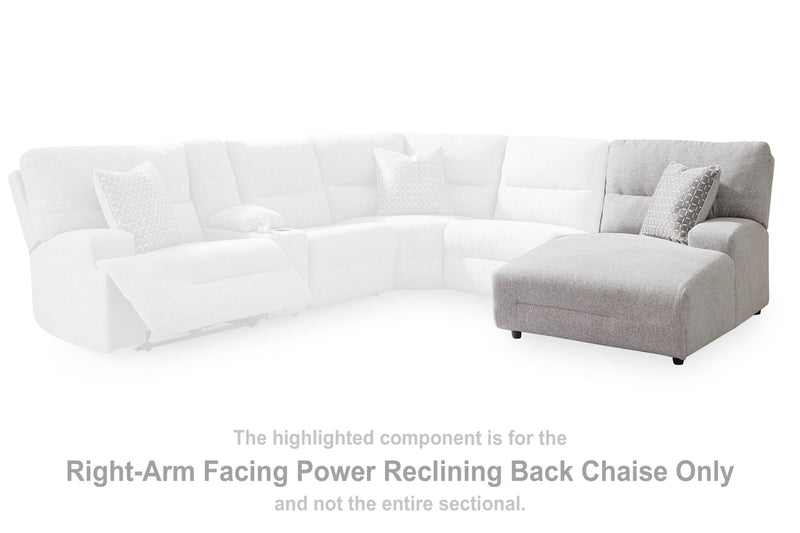 Acklen Place - Raf Power Reclining Back Chaise - Pewter
