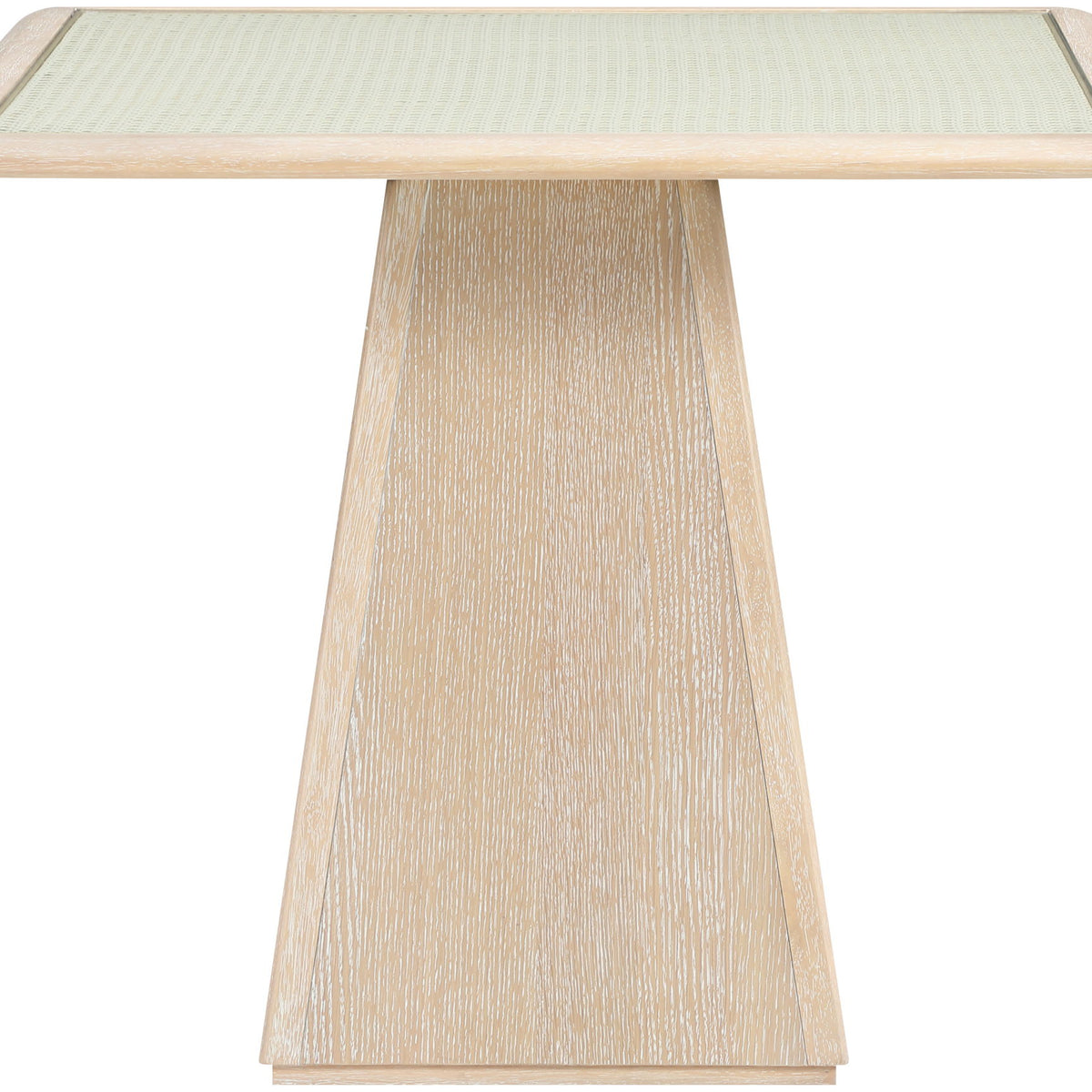 Atrium - Glass Top And Wood Base Dining Table