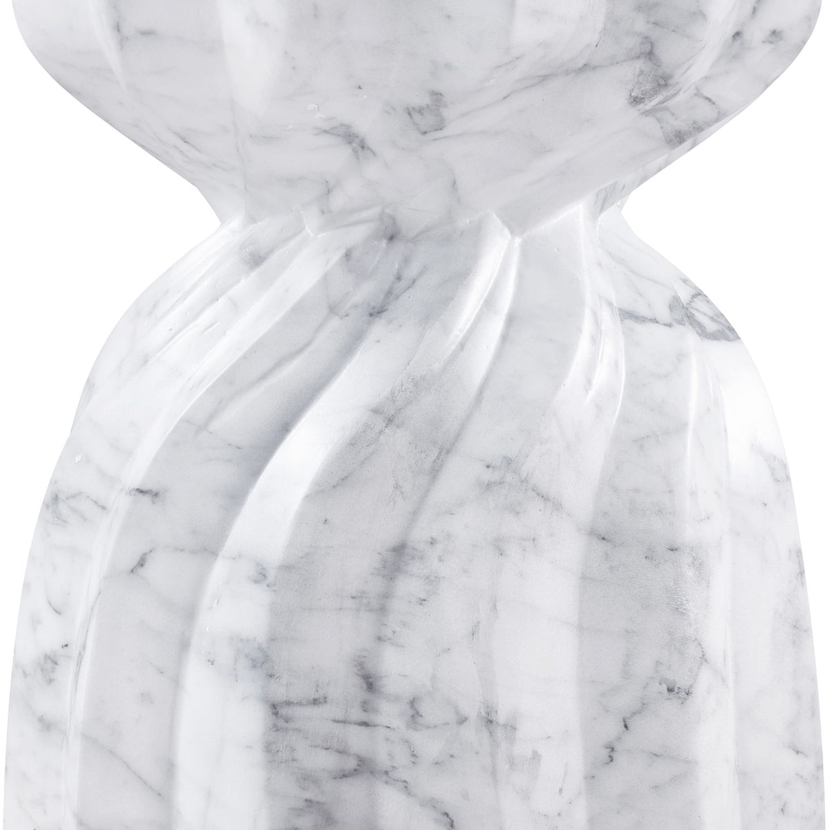 Caserta - Marble Finish Concrete End Table