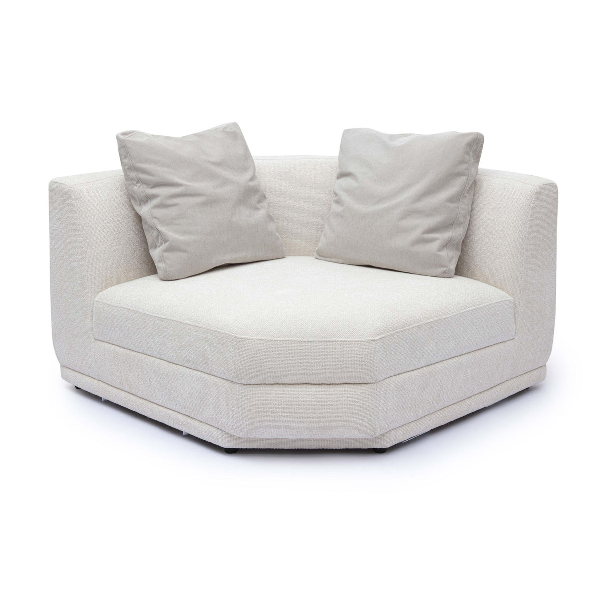 Perry - Modular Wedge Corner Chair - Cream
