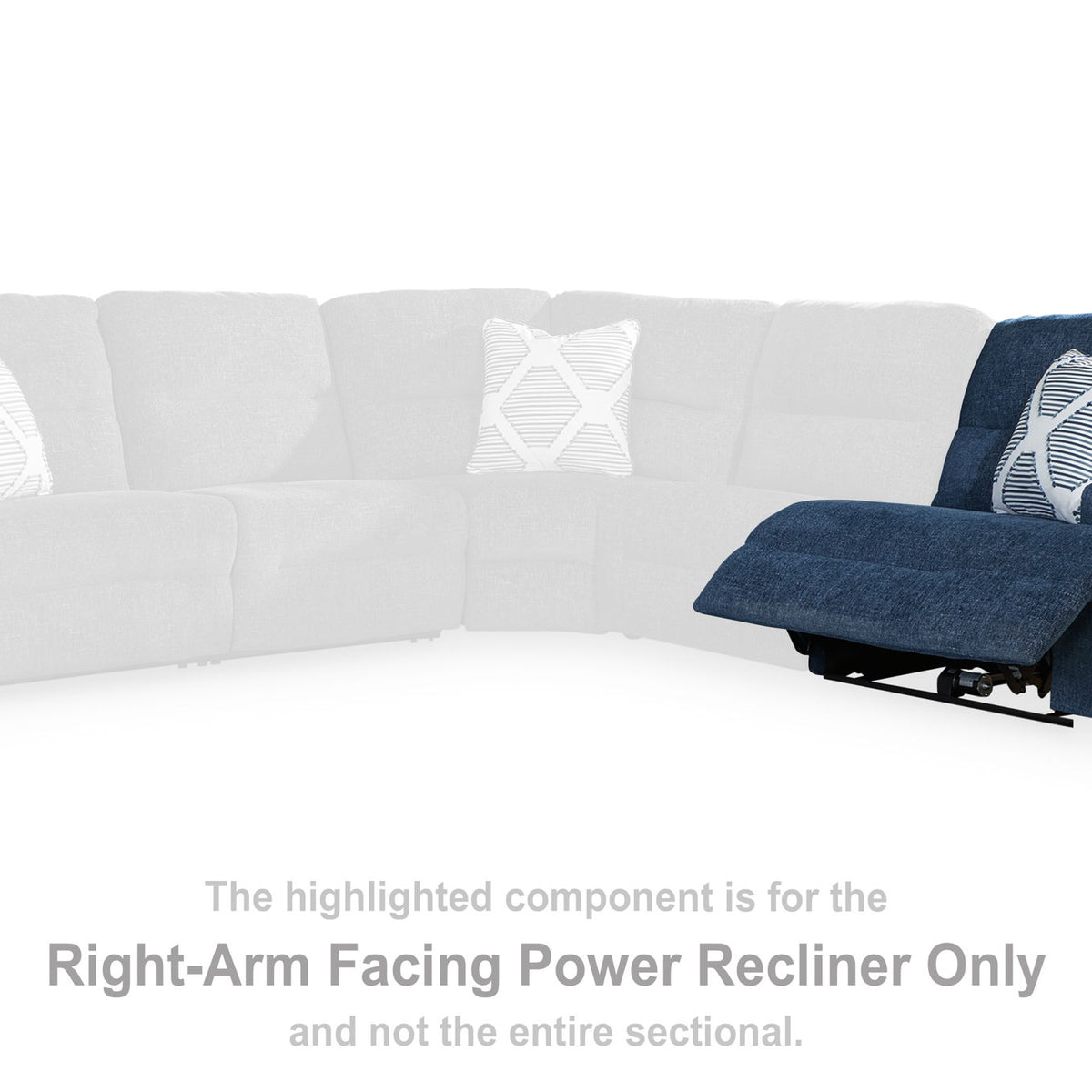 Acklen Place - Raf Zero Wall Power Recliner - Navy