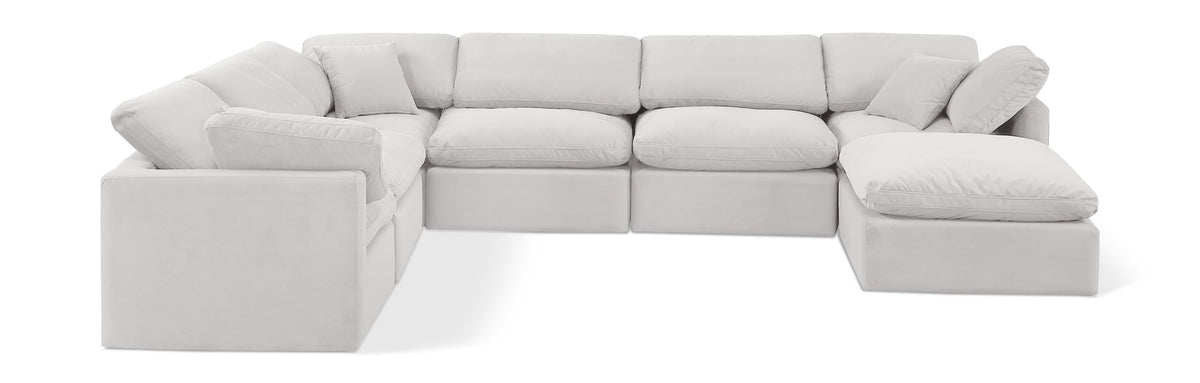 Indulge - Velvet 7 Piece Modular Sectional