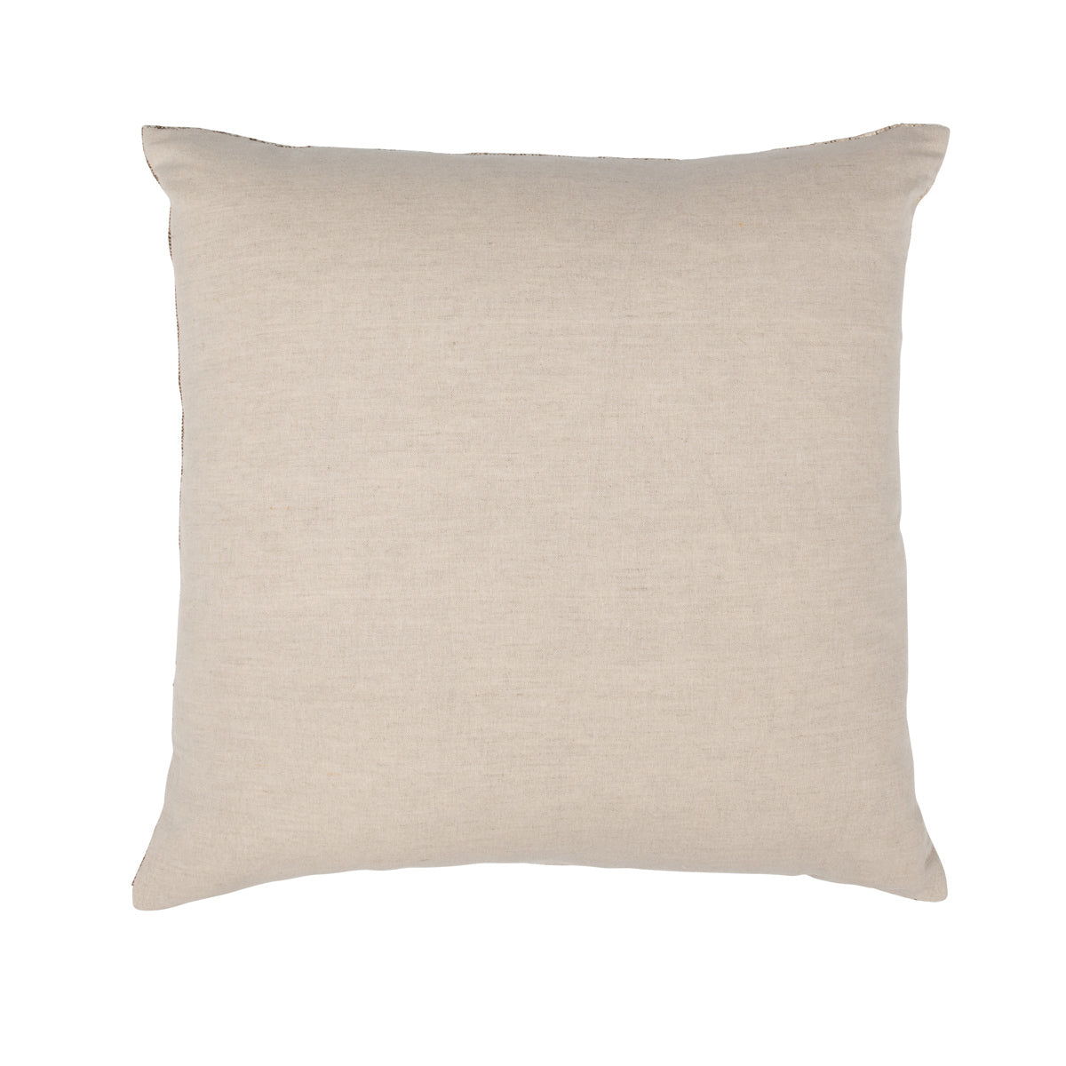 Beryl pillow, natural beige square cushion with simple solid woven fabric