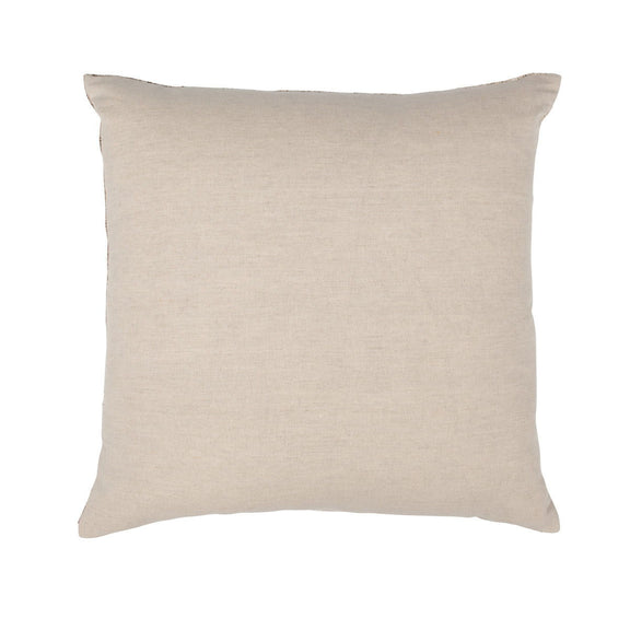 Beryl pillow, natural beige square cushion with simple solid woven fabric