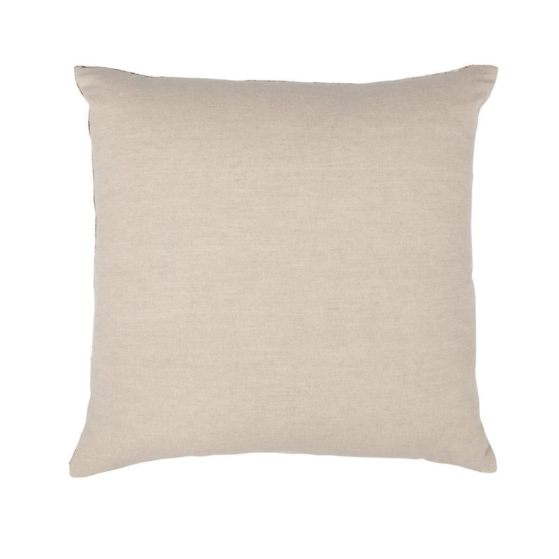 Beryl pillow, natural beige square cushion with simple solid woven fabric