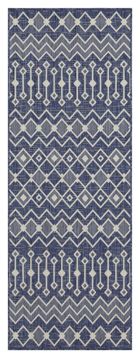 Sunshine - 5'3" X 7'3" Indoor & Outdoor Area Rug Polypropylene - Blue