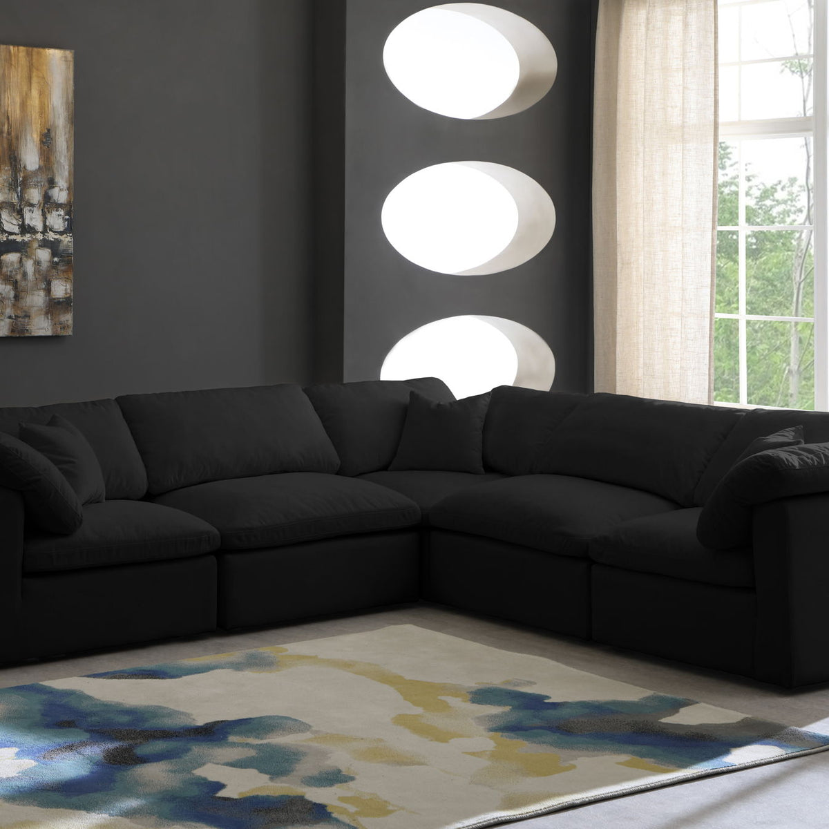 Plush - 5 Piece Modular Sectional