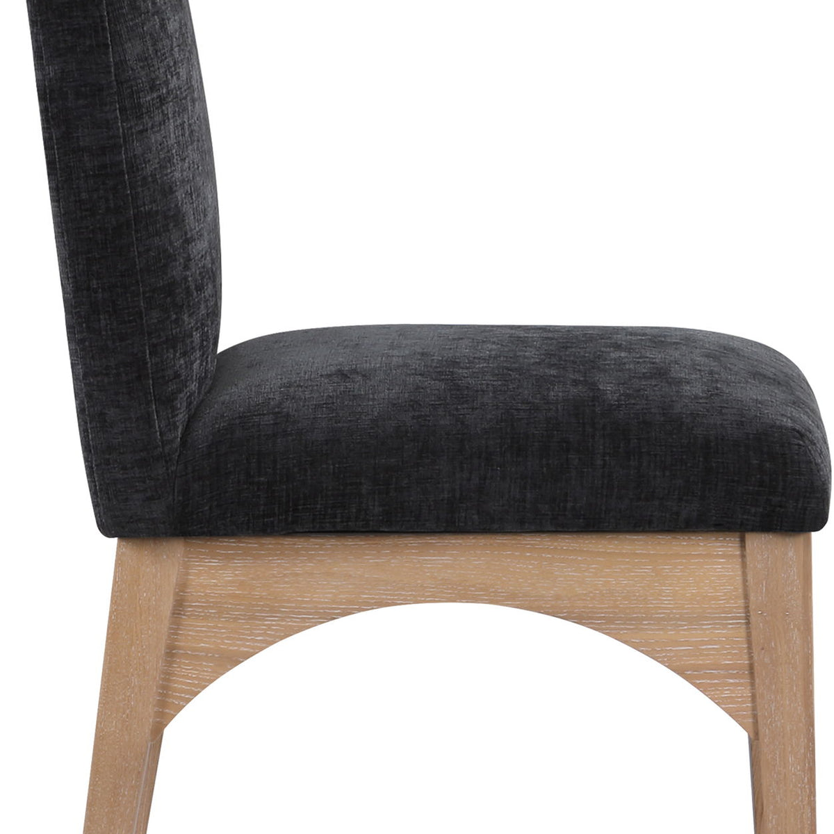 Waldorf - Chenille Dining Side Chair With Natural Legs
