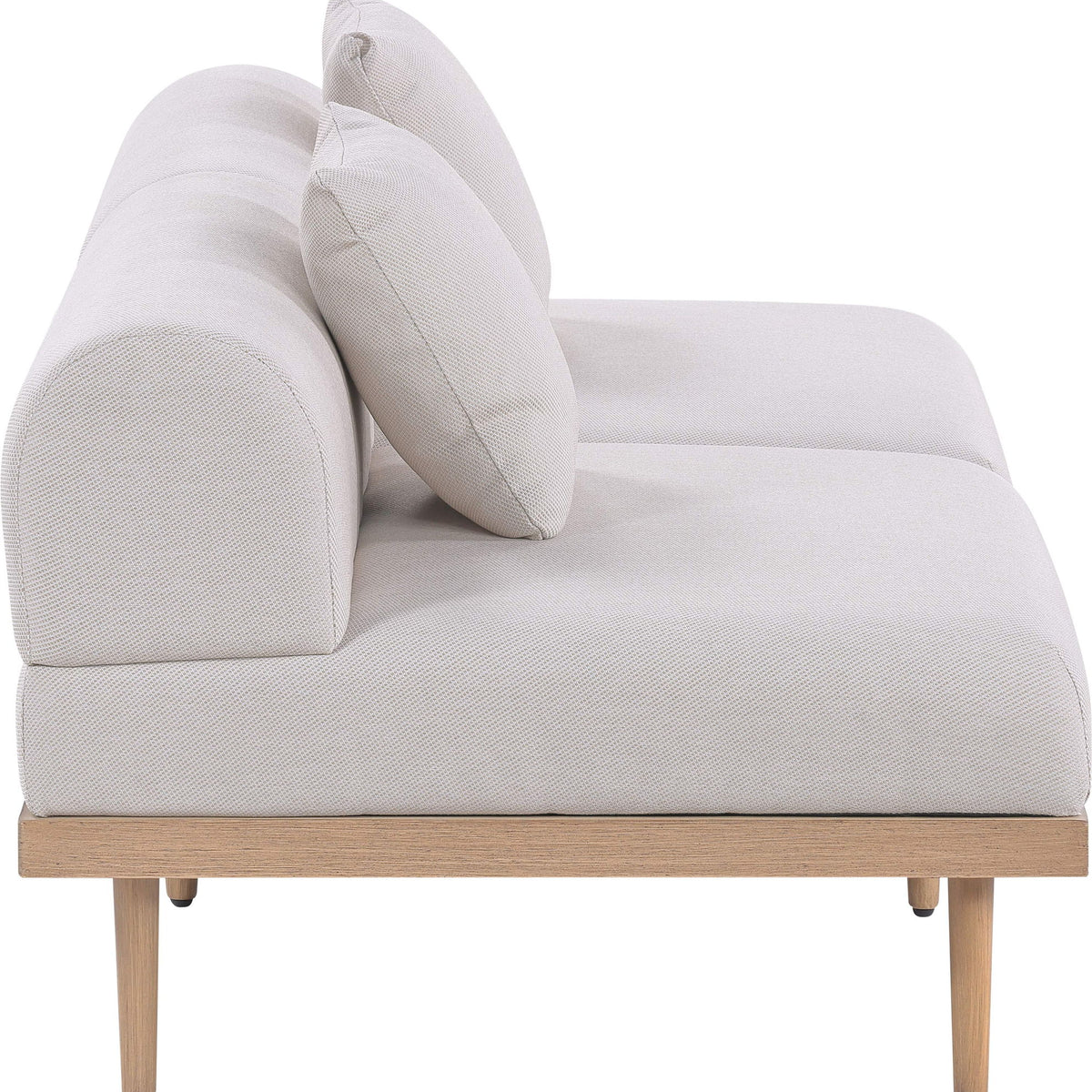 Laguna - 2 Piece Resilient Water Resistant Fabric 71" Outdoor Patio Armless Modular Loveseat