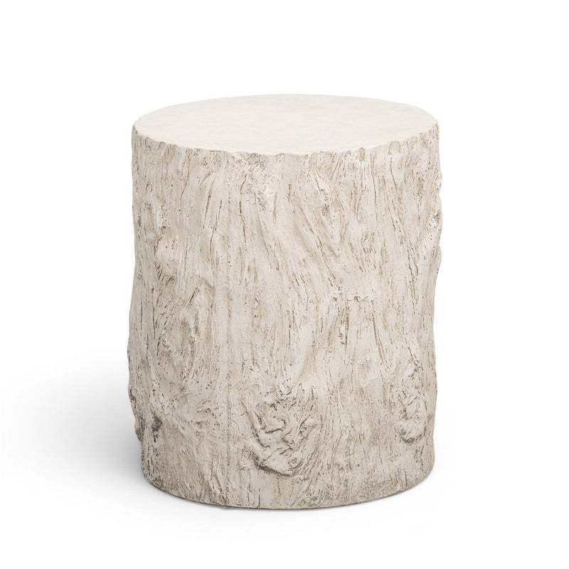 Fawn - Concrete Indoor/Outdoor Side Table - Driftwood
