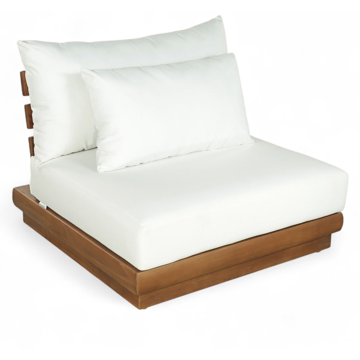 Mirella - Water Resistant Fabric Upholstered Outdoor Patio Modular Armless Chair