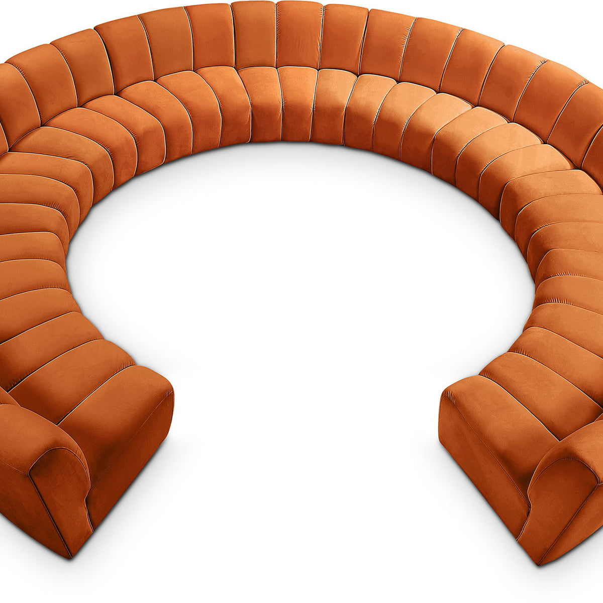 Infinity - 11 Piece Velvet Modular Sectional