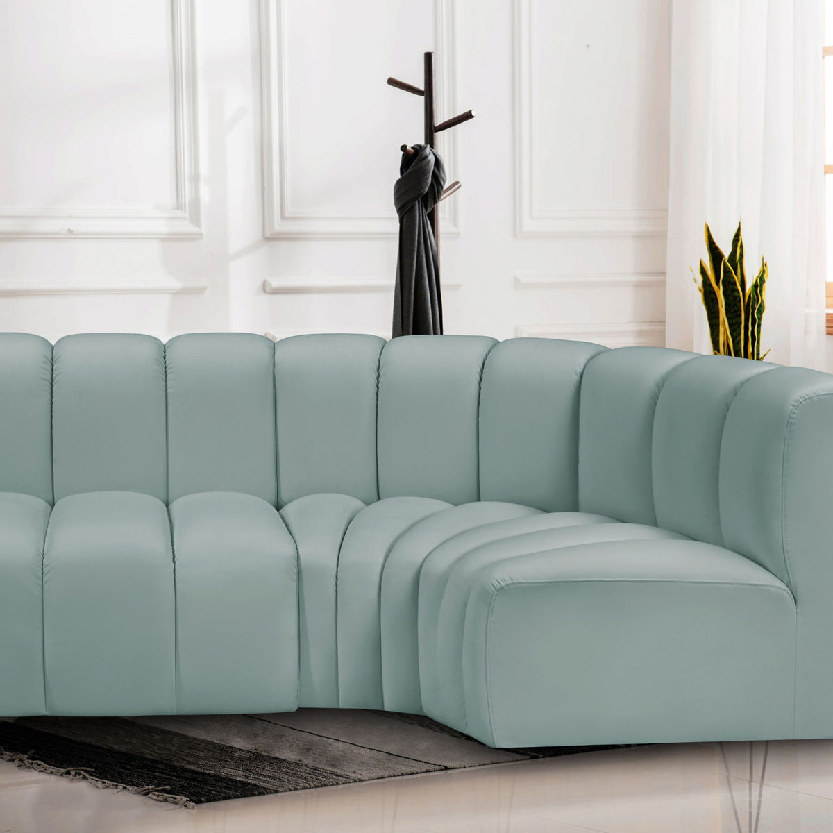 Arc - Faux Leather 3 Piece Sofa