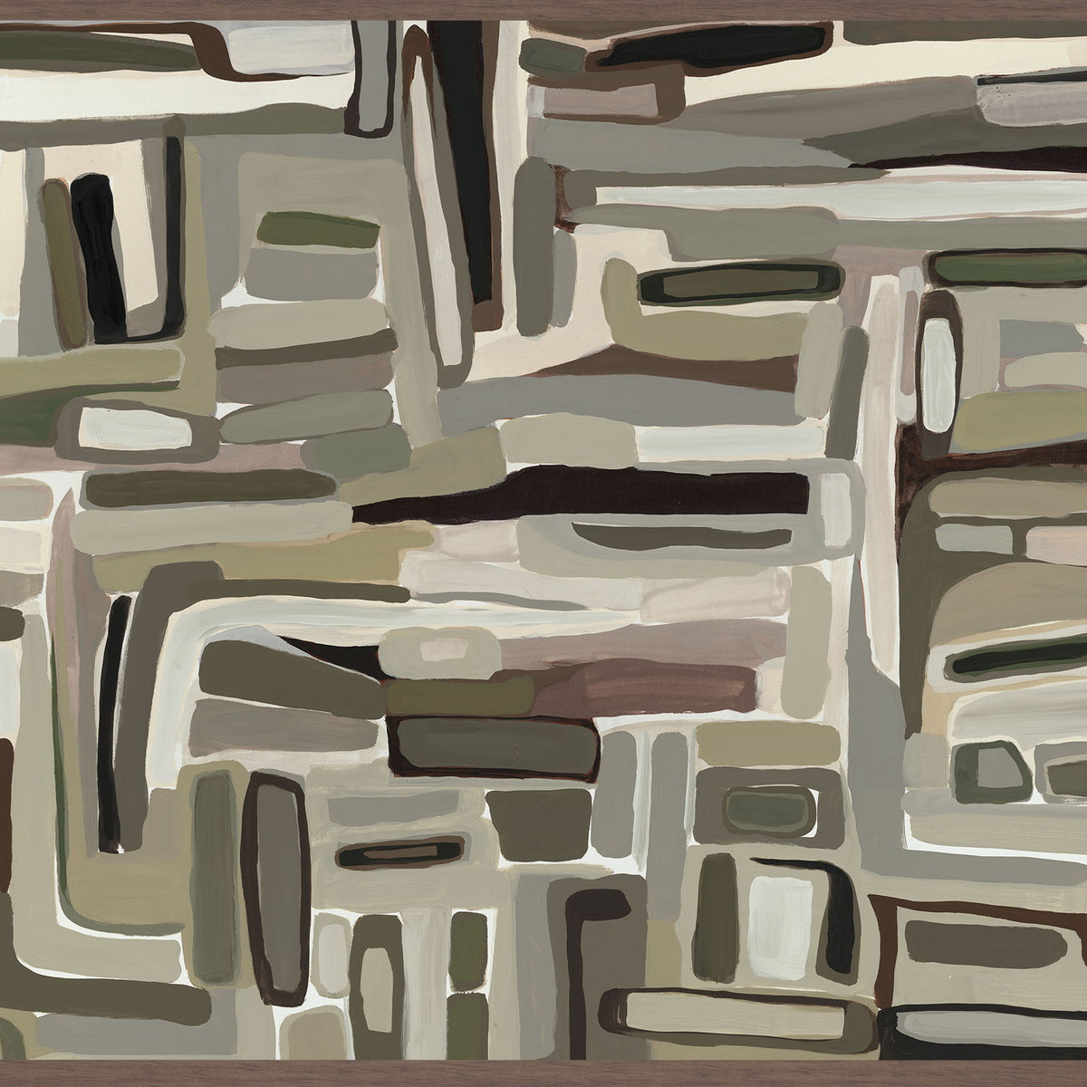 Baha - 48" x 72" Painting By Buddy Whitlock - Walnut