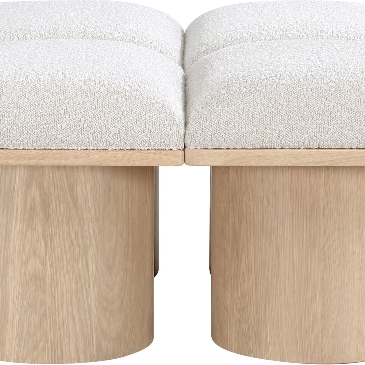 Pavilion - 4 Piece Modular Bench With Natural Base